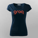 Groq AI T-shirt For Women – Ultra Fast Code Vibes