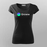 Groww Financial Service T-shirt for Women