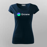 Groww Financial Service T-shirt for Women