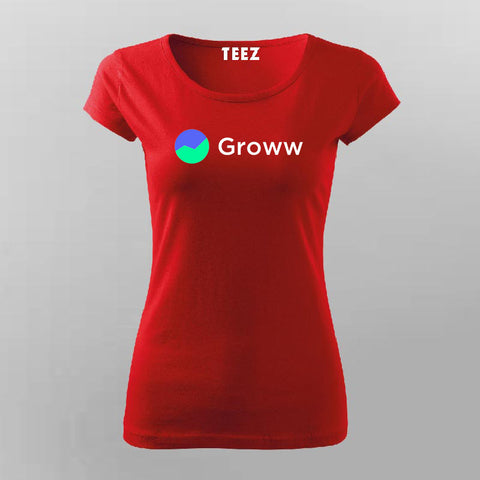 Groww Financial Service T-shirt for Women