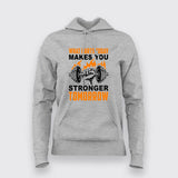 Gym Motivational Weightlifting Hoodies For Women
