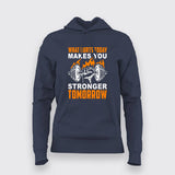 Gym Motivational Weightlifting Hoodies For Women