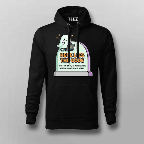 Here Lies The Code Hoodie For Men