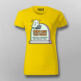 Here Lies The Code T-shirt For Women