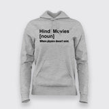 Hindi Movies Definition Women Hoodie - Film Lover Wear by Teez