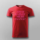 HindiUrdu Quote  Bollywood, Desi Art  Pakistani Art, Hasan Raheem T-shirt For Men