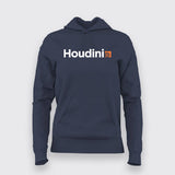 Houdini Logo Hoodie For Women - Creativity Unleashed
