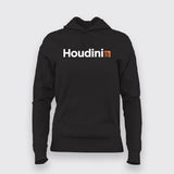 Houdini Logo Hoodie For Women - Creativity Unleashed
