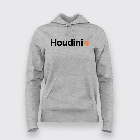 Houdini Logo Hoodie For Women - Creativity Unleashed