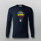 How Many Programmers Light Bulb T-shirt For Men