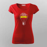 How Many Programmers Light Bulb T-shirt For Women