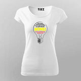 How Many Programmers Light Bulb T-shirt For Women