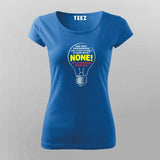 How Many Programmers Light Bulb T-shirt For Women
