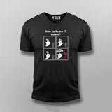 How to Scare IT Admin funny Programming Joke T-shirt for Men Online India.