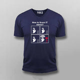 How to Scare IT Admin funny Programming Joke T-shirt for Men Online India.