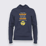 Karam Kaand T-shirt For Women – Funny Hindi Tee