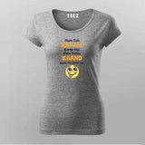 Karam Kaand T-shirt For Women – Funny Hindi Tee