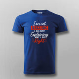 Not Arguing, Just Explaining: Debate Tee