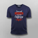 Not Arguing, Just Explaining: Debate Tee
