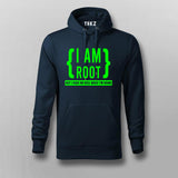 I Am Root But I Have No Idea What I'm Doing Funny Programming Hoodies For Men