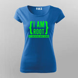 I Am Root But I Have No Idea What I'm Doing Funny Programming T-Shirt For Women