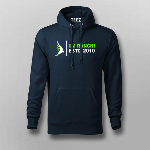 IIM Ranchi ESTD 2010 Alumni Pride Men's Cotton Hoodie