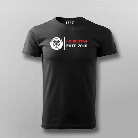 IIM Rohtak ESTD 2010 Official Logo Men's Tee