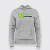 IIM Udaipur ESTD 2011 Women's Cotton Hoodie