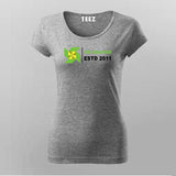 IIM Udaipur ESTD 2011 Women's Cotton T-Shirt