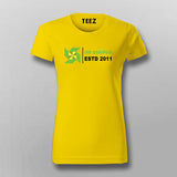 IIM Udaipur ESTD 2011 Women's Cotton T-Shirt