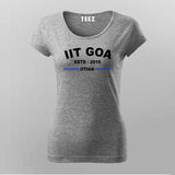 IIT Goa ESTD 2016 Women's Trendy T-Shirt