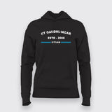 IIT Gandhinagar ESTD 2008 Hoodies For Women