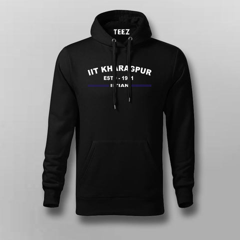 IIT Kharagpur ESTD 1951 Classic Cotton Hoodie for Men