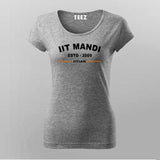 IIT MANDI ESTD 2009 T-Shirt For Women