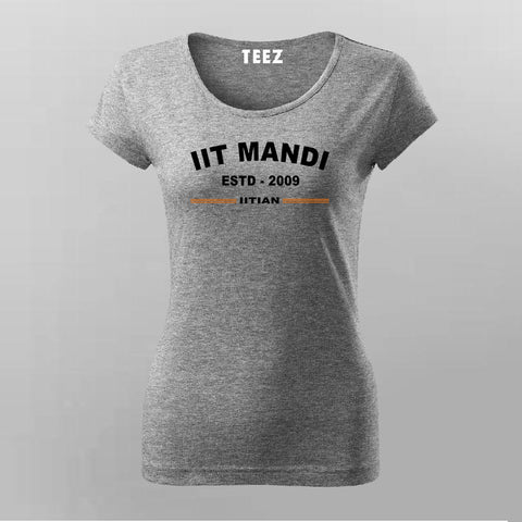 IIT Mandi Modern Fit T-Shirt ESTD 2009 - Women's