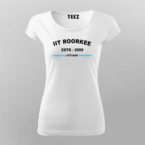 IIT Roorkee Millennial T-Shirt ESTD 2001 - Women