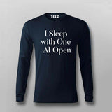 I Sleep With One AI Open T-shirt For Men
