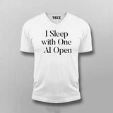 I Sleep With One AI Open T-shirt For Men