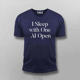 I Sleep With One AI Open T-shirt For Men