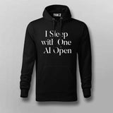 I Sleep With One AI Open Men Hoodie