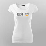 Ibm Aws Logo T-Shirt For Women