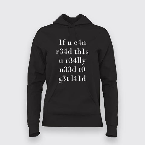 If You Can Read This Leet Speak 1337 Hoodies For Women