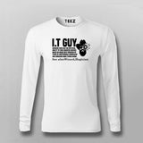 It Guy Definition Funny Computer Nerd T-shirt For Men
