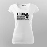It Guy Definition Funny Computer Nerd T-Shirt For Women