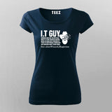 It Guy Definition Funny Computer Nerd T-Shirt For Women