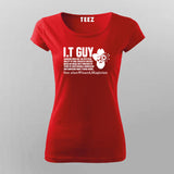 It Guy Definition Funny Computer Nerd T-Shirt For Women
