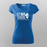 It Guy Definition Funny Computer Nerd T-Shirt For Women