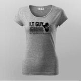 It Guy Definition Funny Computer Nerd T-Shirt For Women