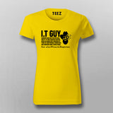 It Guy Definition Funny Computer Nerd T-Shirt For Women