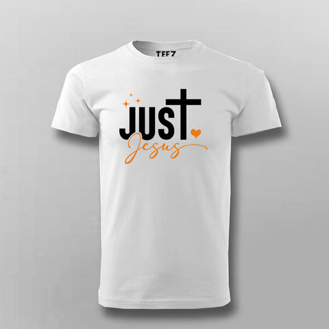 Just Jesus - Simple Faith-Based Men's T-Shirt
